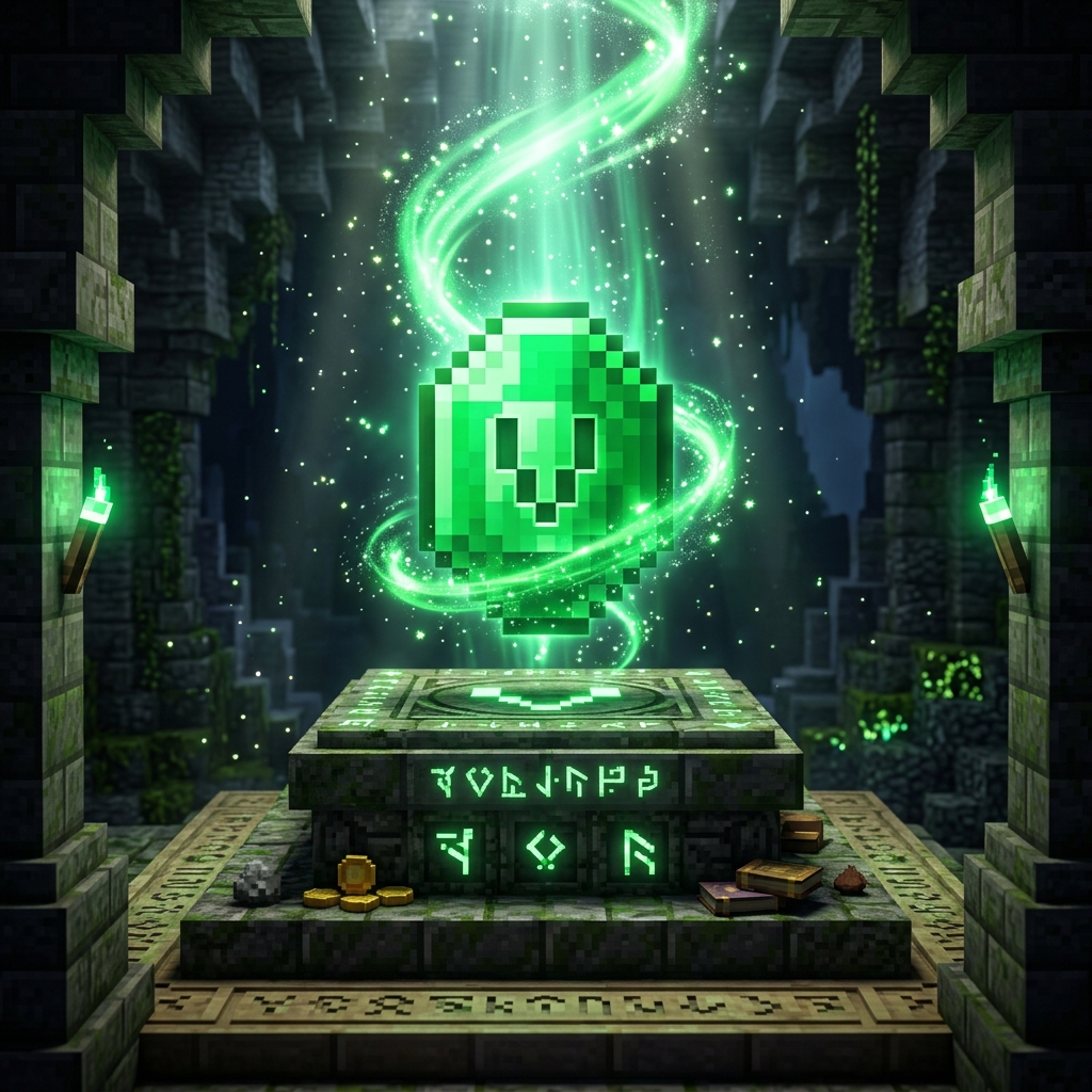 Hypertale Daily Voting Altar Emerald Crystal